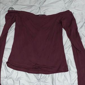 Off the shoulder long sleeve